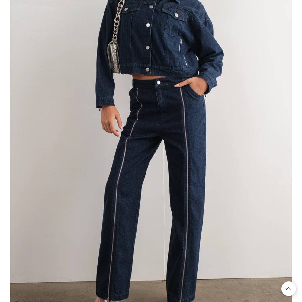 Pretty Garbage ZIPPER DENIM PANTS